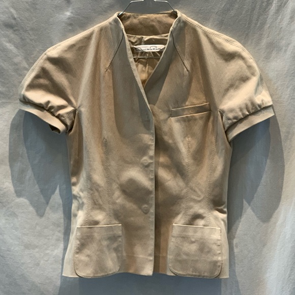 Oscar De La Renta Short Sleeved Wedding Jacket - Picture 3 of 9